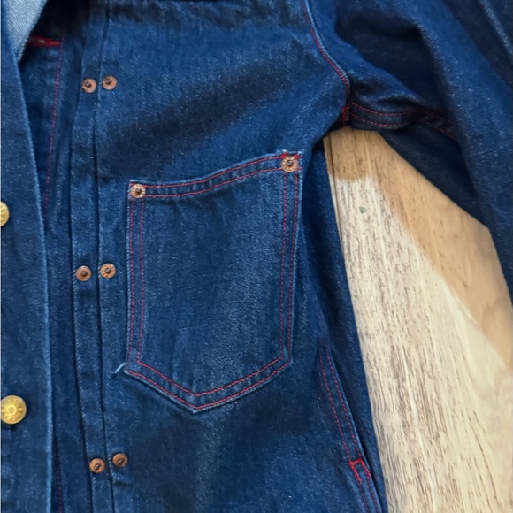 B SIDES Blue Jean Jacket with Gold Buttons (jeans not included!See other listing - Picture 6 of 12